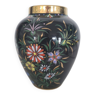 Hand-painted artisan vase