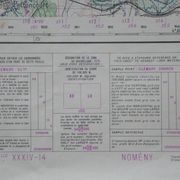 Vintage map of Nomeny