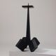Vintage mid-century geometric brutalist floor candle holder.