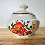 Sucrier motifs fleur giens