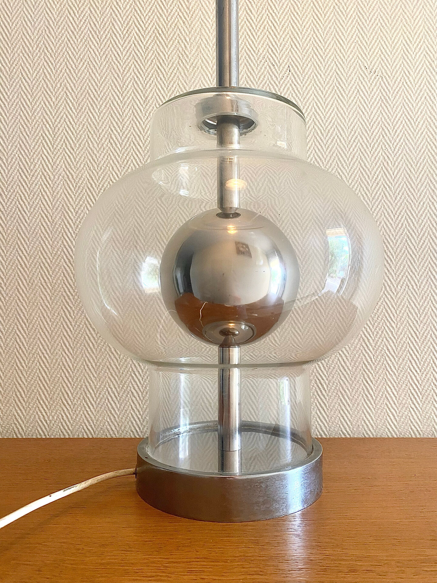 Large Space Age lamp base Richard Essig