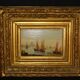 Oil painting on wooden panel