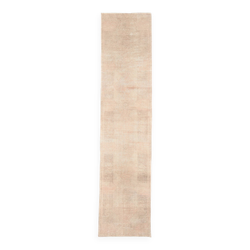 Tapis de couloir turc antique 3x12 57s, 89x374Cm