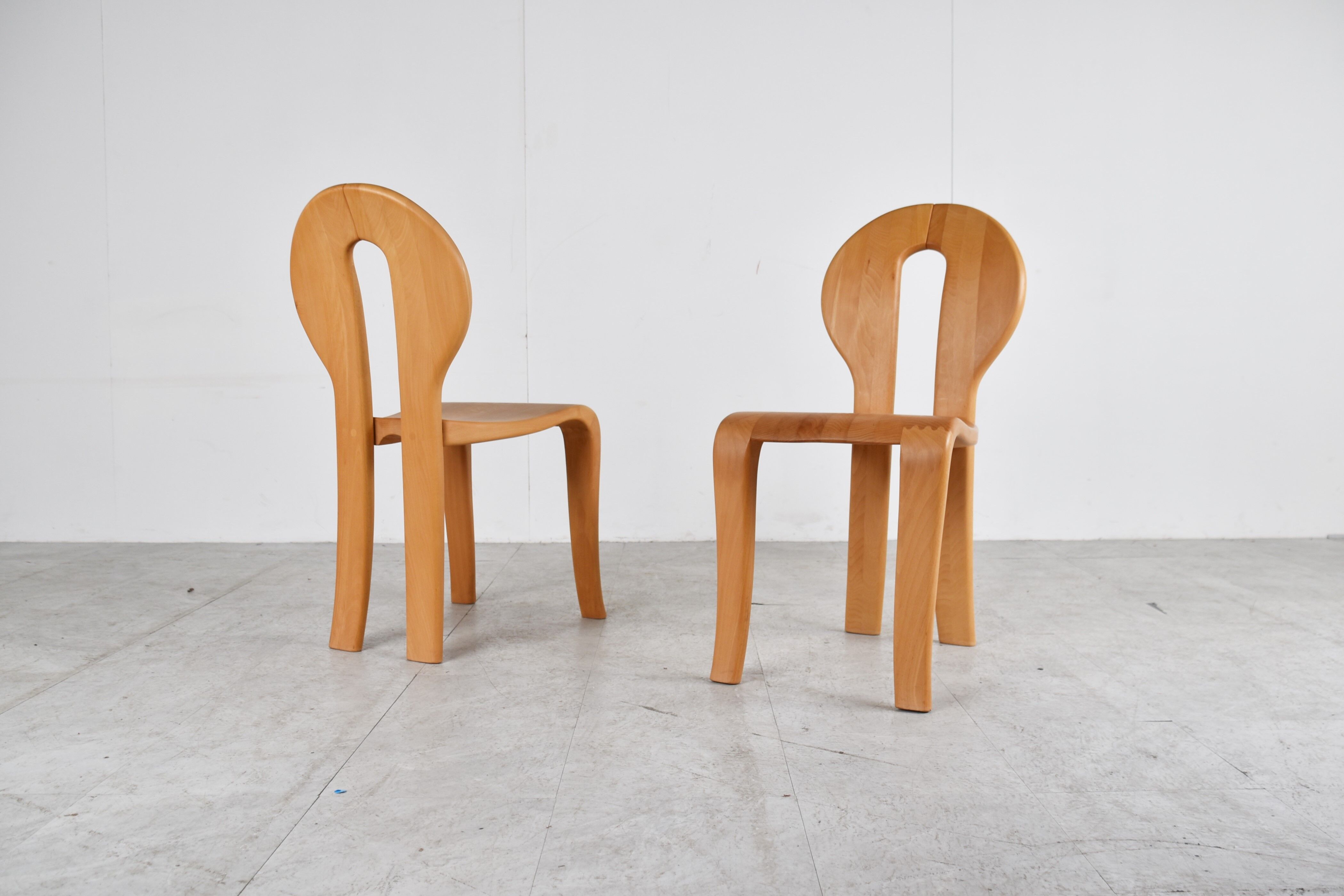 Rainer Daumiller pine wood dining chairs for Hirtshals Savvaerk - set of 4 - 1970s