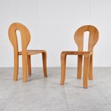 Rainer Daumiller pine wood dining chairs for Hirtshals Savvaerk - set of 4 - 1970s
