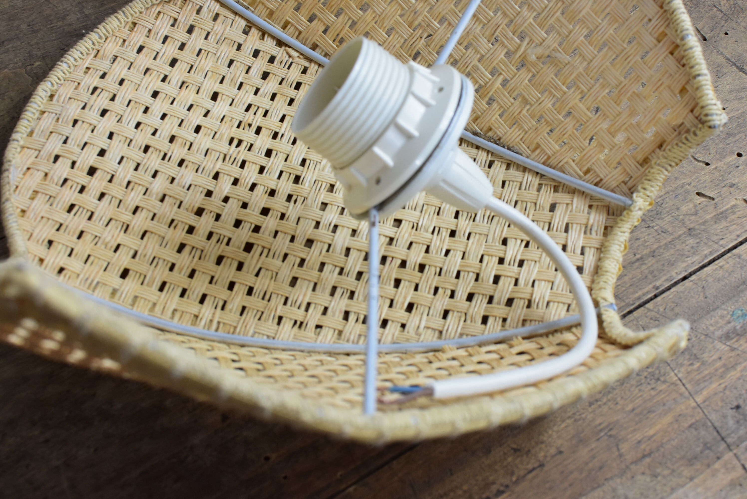Vintage cane wall light