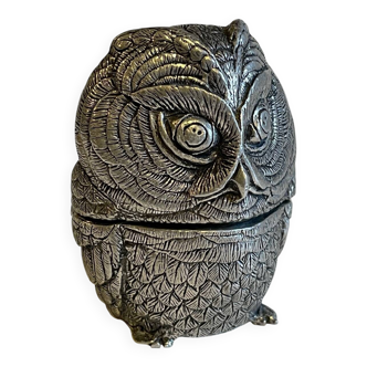 Pewter Owl Box by Etienne Sergent FRANCE