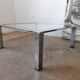Chrome and glass coffee table, 70s design