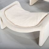 P60 chairs and ottomans by Vittorio Introini for Saporiti, 1960s, set of 4