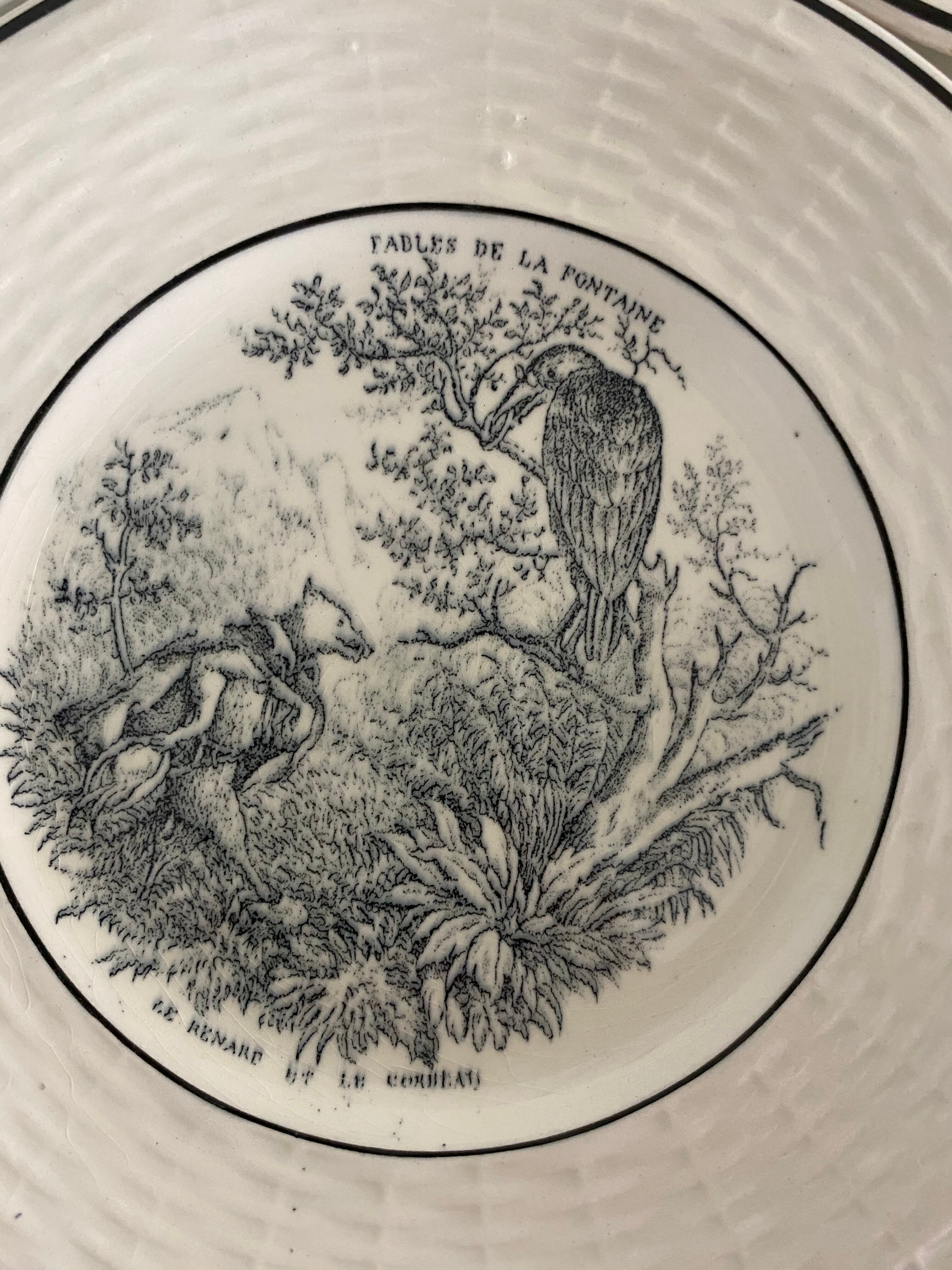 5 talking plates fables of the fountain digoin sarguemines