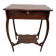 Table d'appoint de coiffeuse ancienne avec couvercle à charnières