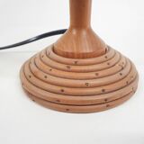 Vintage small bamboo table light, 1960's