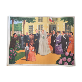 Affiche "mariage/salon"