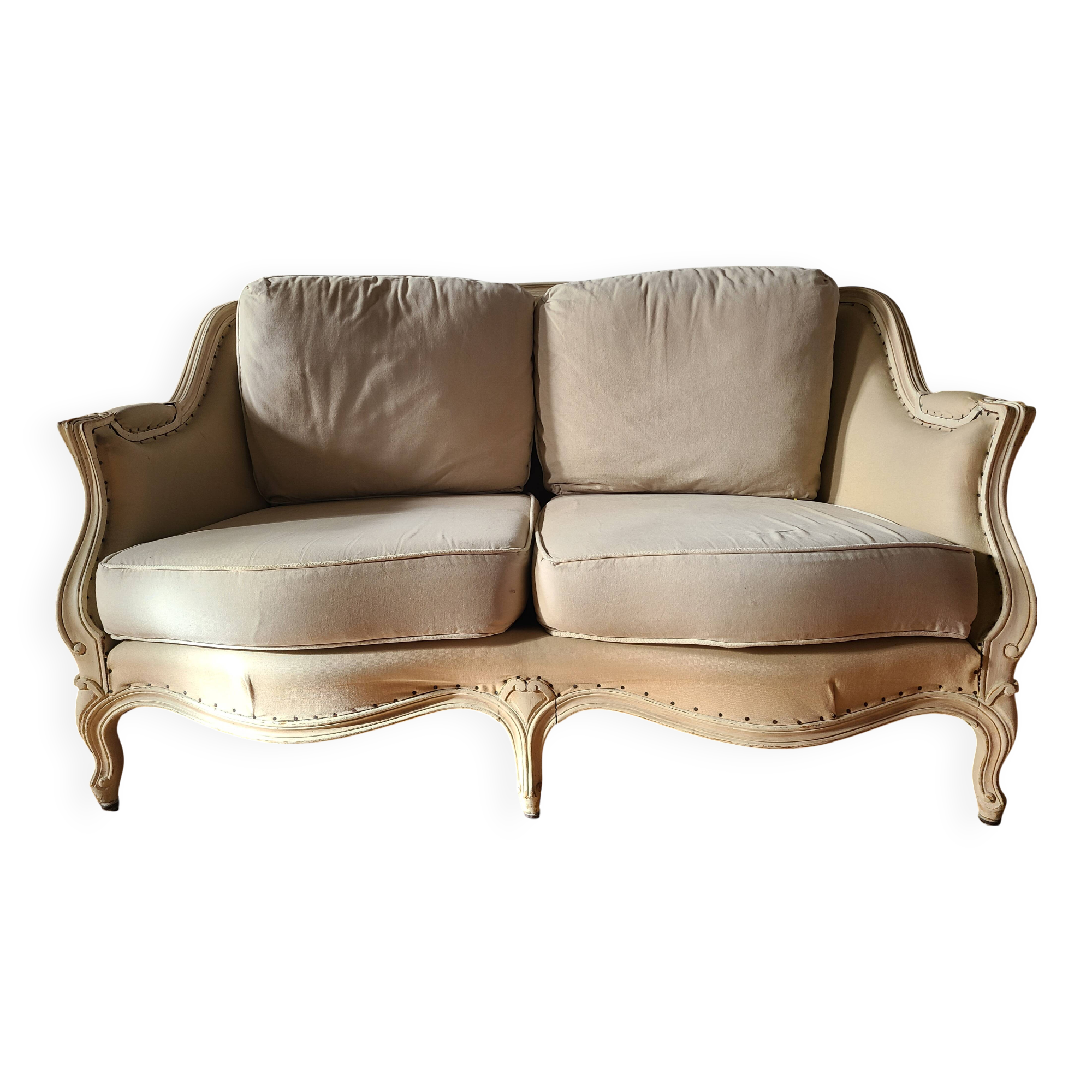 Louis XV style sofa and 2 armchairs