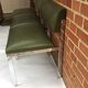 Set de 3 chaises vintage en skaï