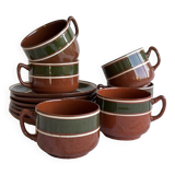 6 tasses à thé/café en céramique