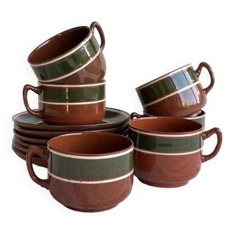 6 ceramic tea/coffee cups
