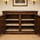 Low plinth buffet – Regency style – Solid oak – Chevron top