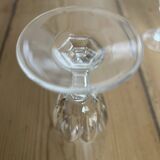 Set of 4 antique crystal flutes
