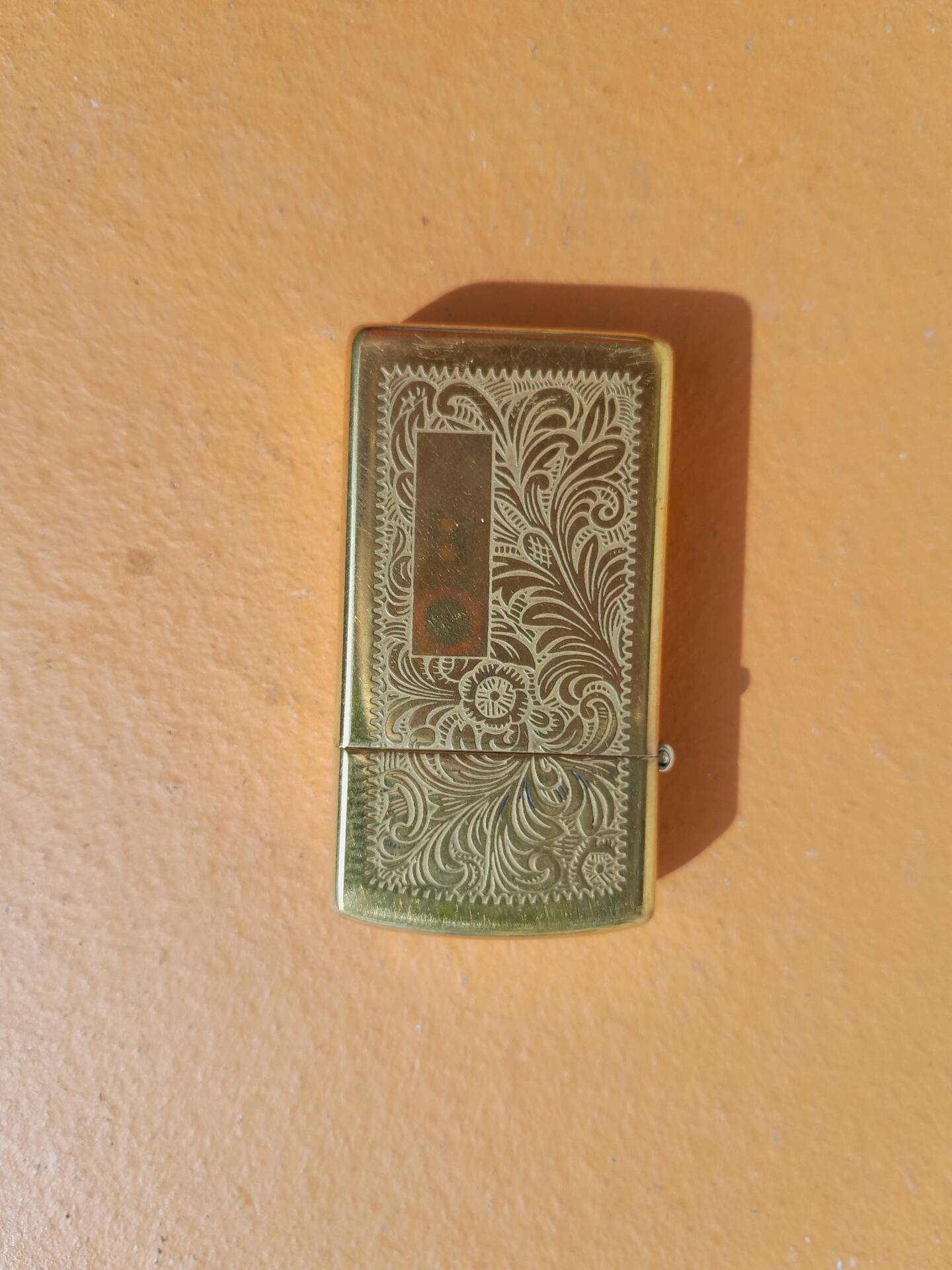 Zippo Slim Venetian Brass Vintage Lighter (1994)