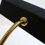 Small black Aluminor desk lamp - gilded