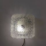 Minimalist glass wall ceiling light 1970/1980