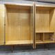 1960 Scandinavian wardrobe, atypical blond wood varnished, 4 doors 3