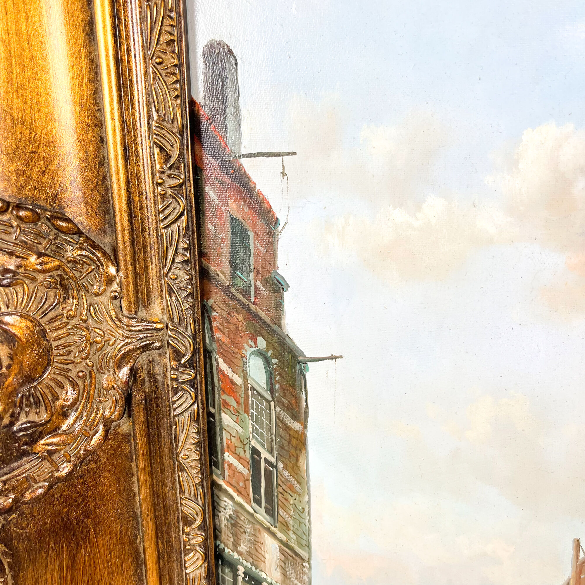 Painting Bruges Belgium 17th century