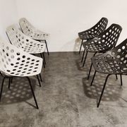 Vintage coquillage chairs by Pierre Guariche for Meurop, 1960