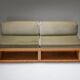 1960 Pine and Velvet Love Pitch Sofa