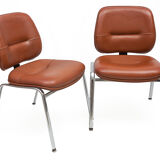 Pair of leather armchairs