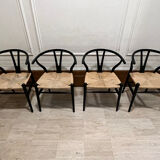Set of 4 CH24 Wishbone Chairs by Hans Wegner for Carl Hansen
