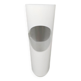 1970s Astonishing White Space Age vase by Linea Glass. Made in Italy