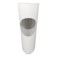 1970s Astonishing White Space Age vase by Linea Glass. Made in Italy