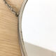 Chrome round mirror 1950 29x33cm
