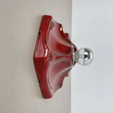 Set of Two SPACE AGE Ceramic Fat Lava Wall Lights by Hustadt Lights Germany