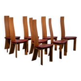 8 chaises Iris par Bob Van den Berghe pour Van den Berghe – Pauvers