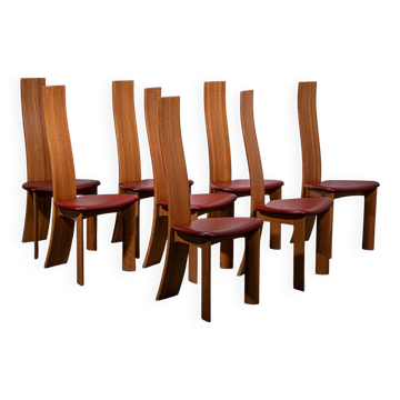 8x Iris chairs by Bob Van den Berghe for Van den Berghe – Pauvers