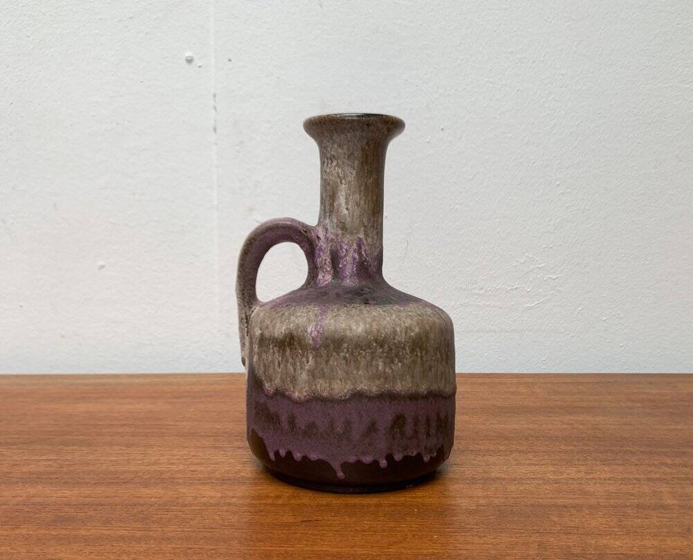 Brutalist Fat Lava Pottery Vase from Ruscha, West Germany, 1960s