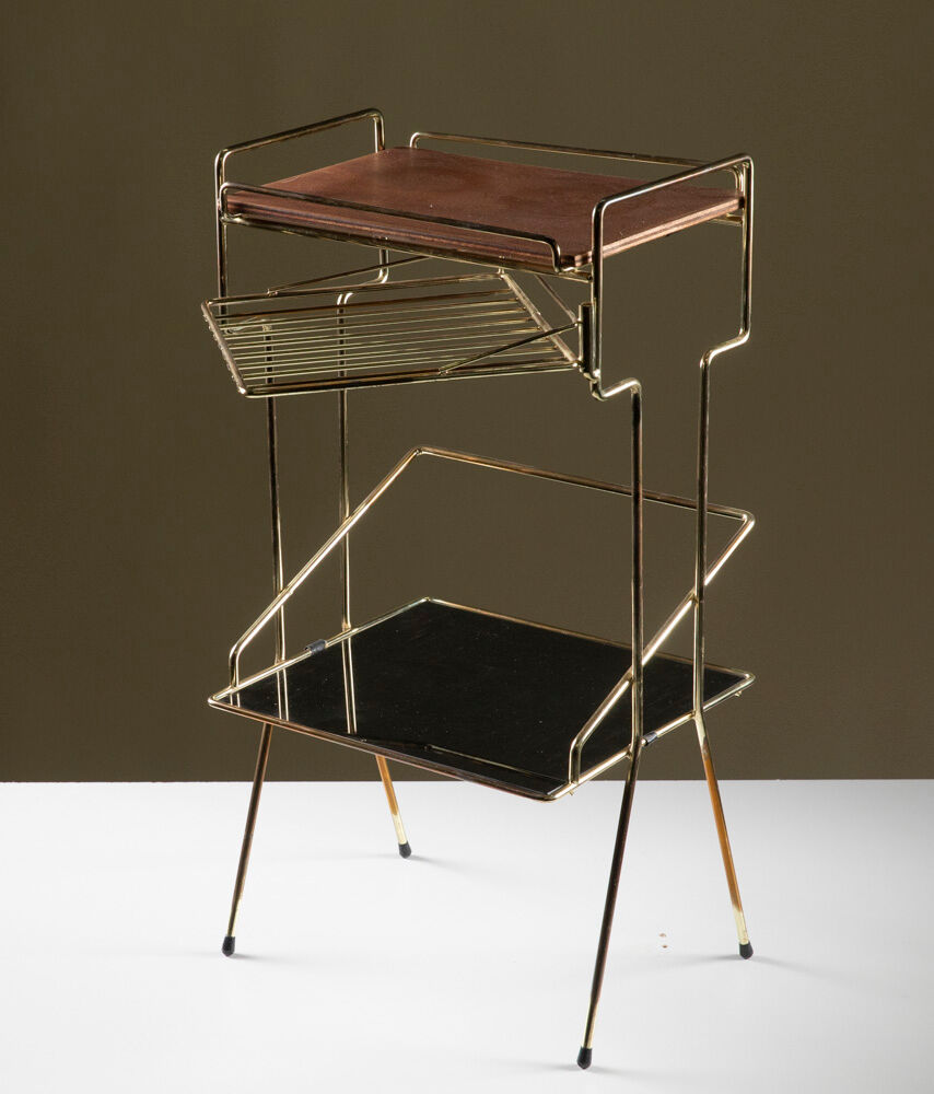 Accent furniture in gilded metal