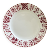 Antique serving dish in Saint-Amand earthenware (Nord)