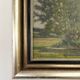 Painting "Trees on the edge of a pond", A.Beauvarlet, Oil on wood