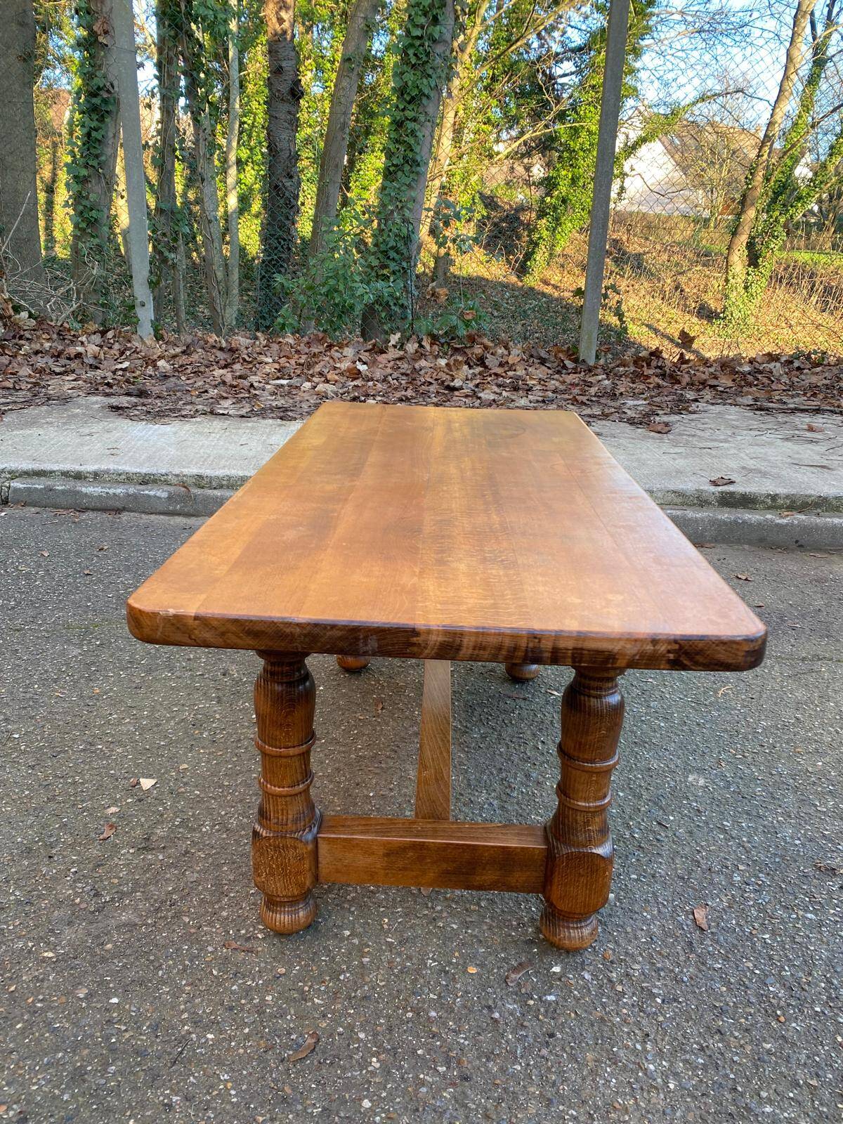 Navarro Argudo farmhouse coffee table in solid wood from Spain 110x50cm