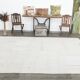 Off-White Oversize Vintage Kilim Rug For Designer, 238x302 Cm
