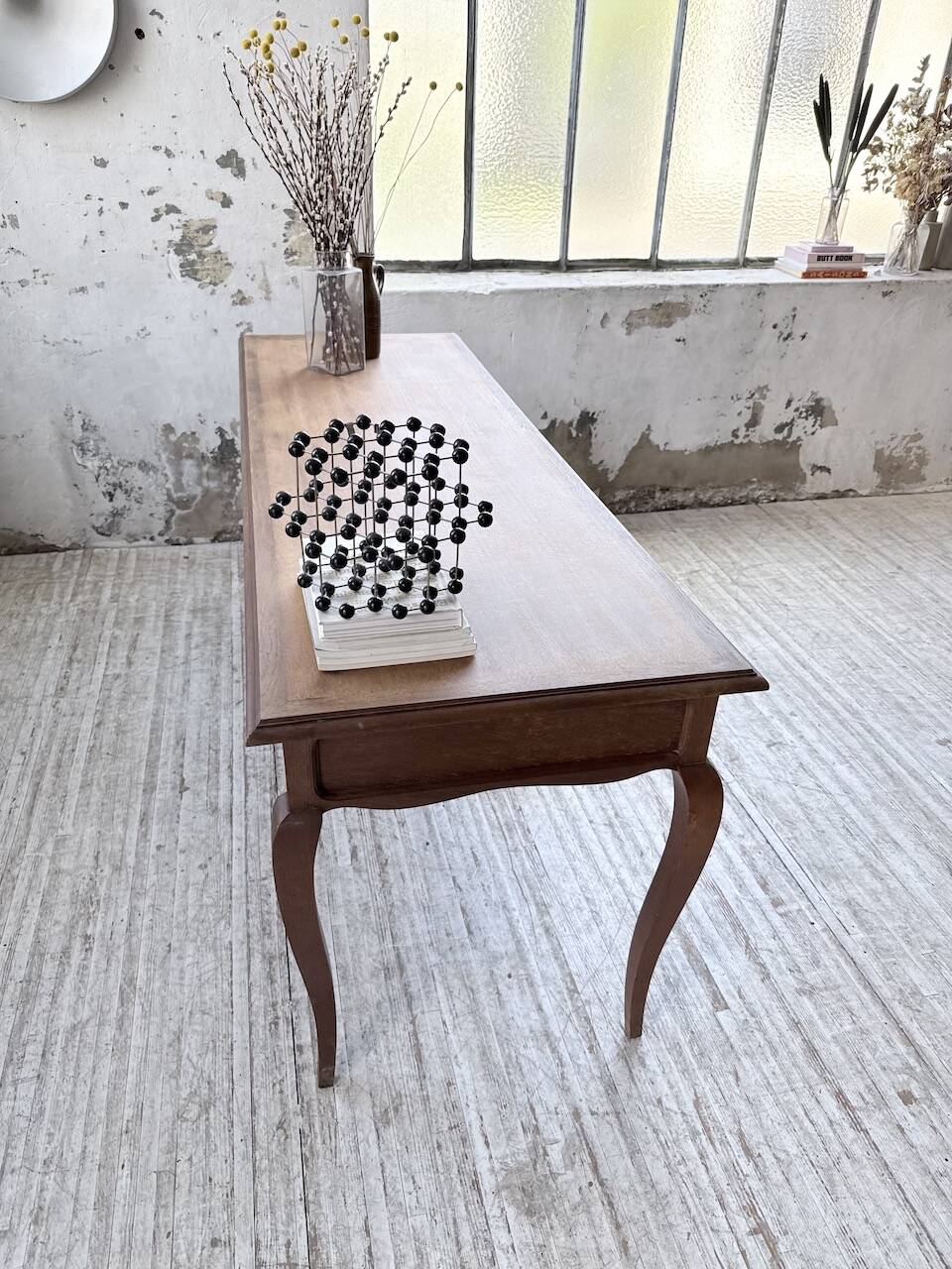 Console bureau en chêne 1960