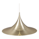Golden semi hanging lamp, designed by bonderup & thorup Denmak 1974
