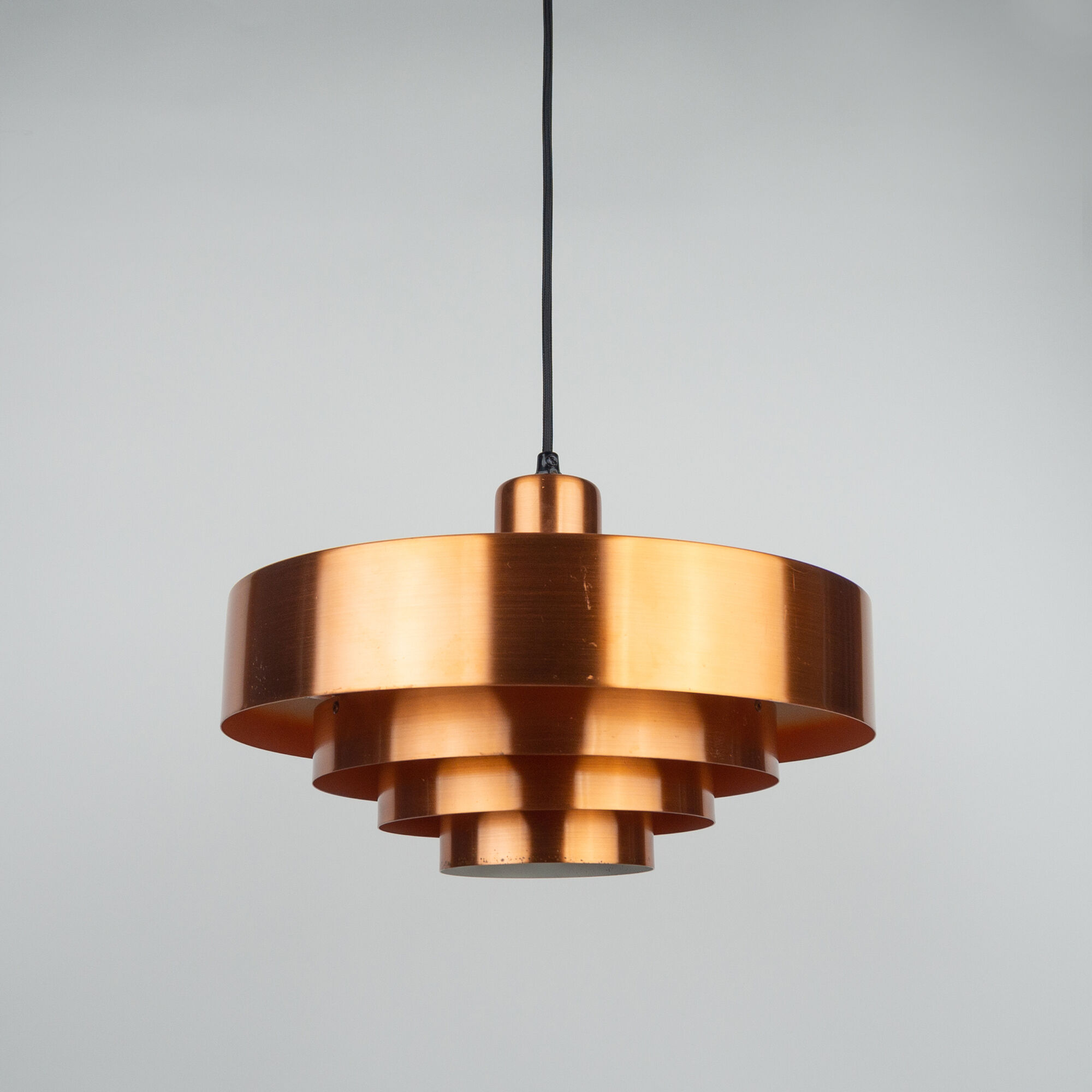 Danish vintage pendant lamp Roulet by Jo Hammerborg, Fog og Morup, 1963