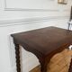 Antique beaded wood side table
