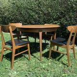 Danish 1960s round table with butterfly extension