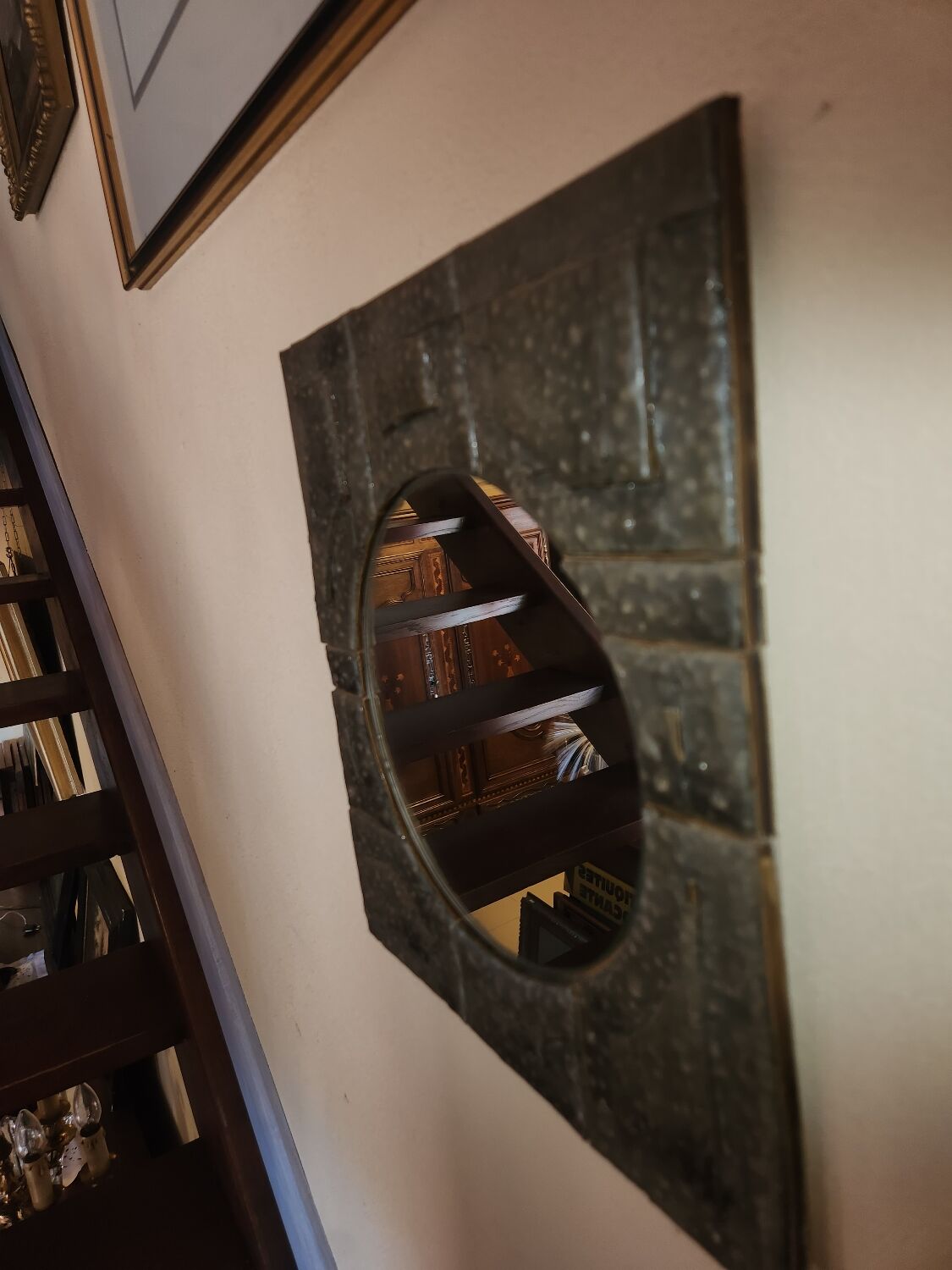 Ceramic mirror by Guy Trevoux